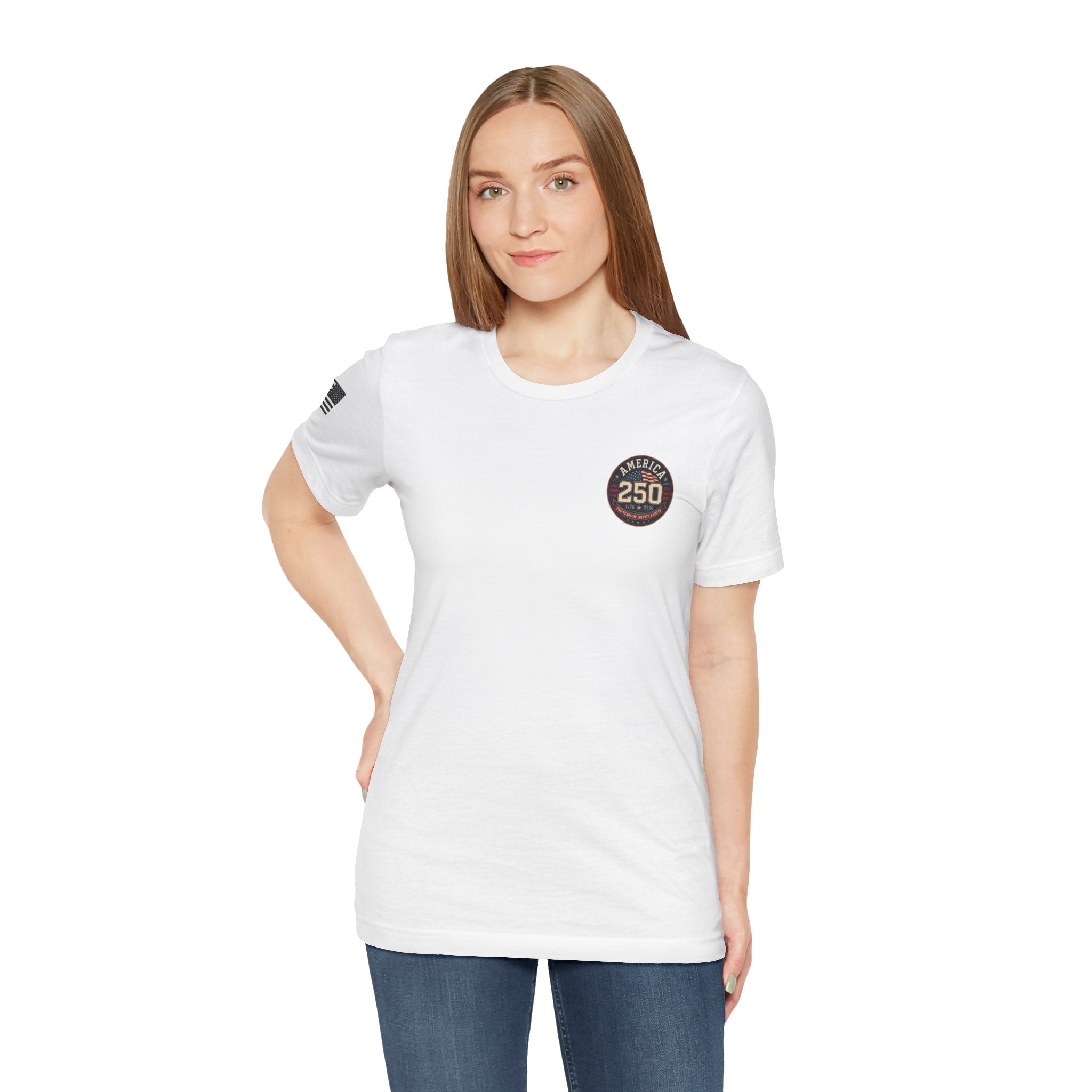 250th Anniversary USA T‑Shirt — American Eagle & Flag Commemorative Tee