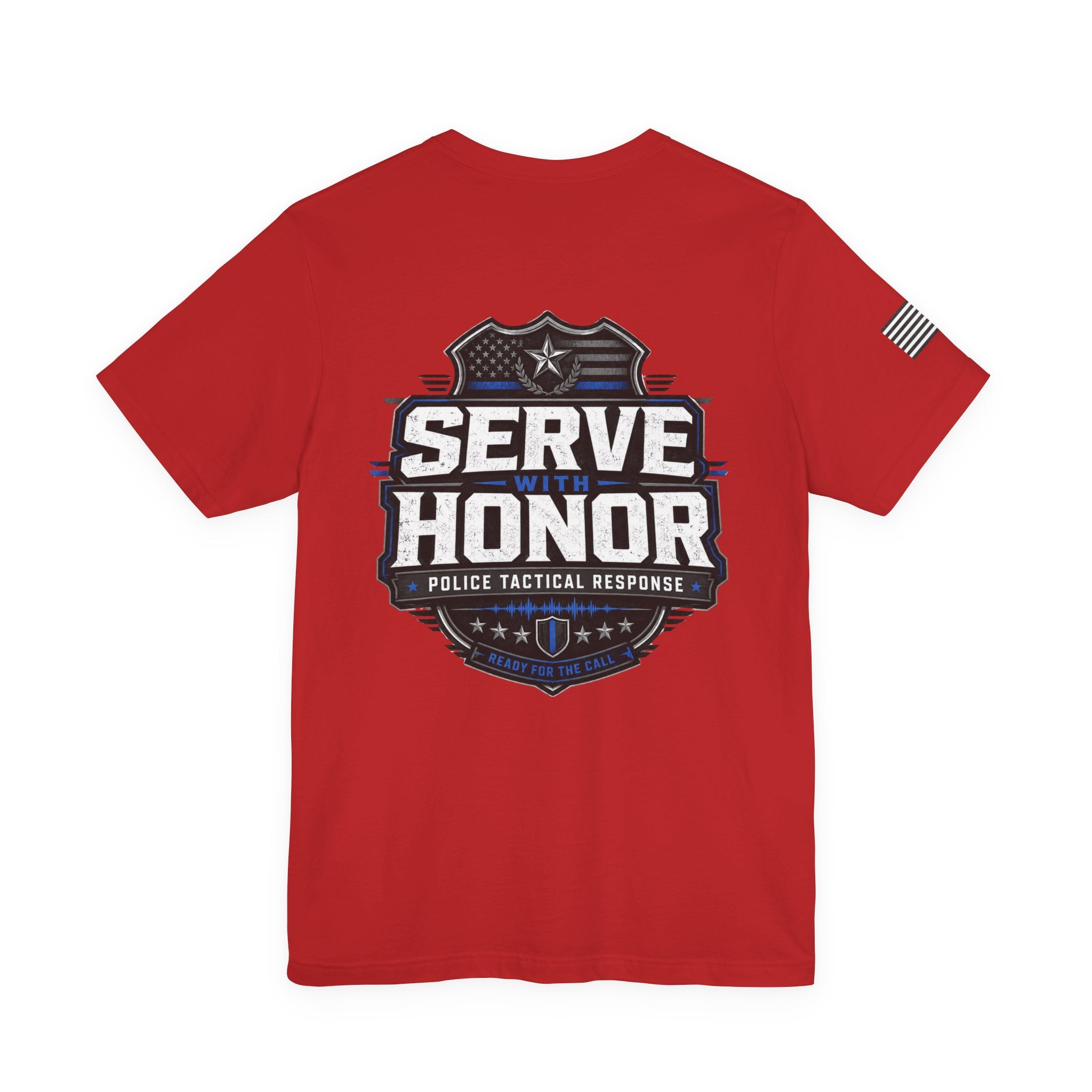 Serve With Honor Police T‑Shirt — Tactical Response Badge Tee