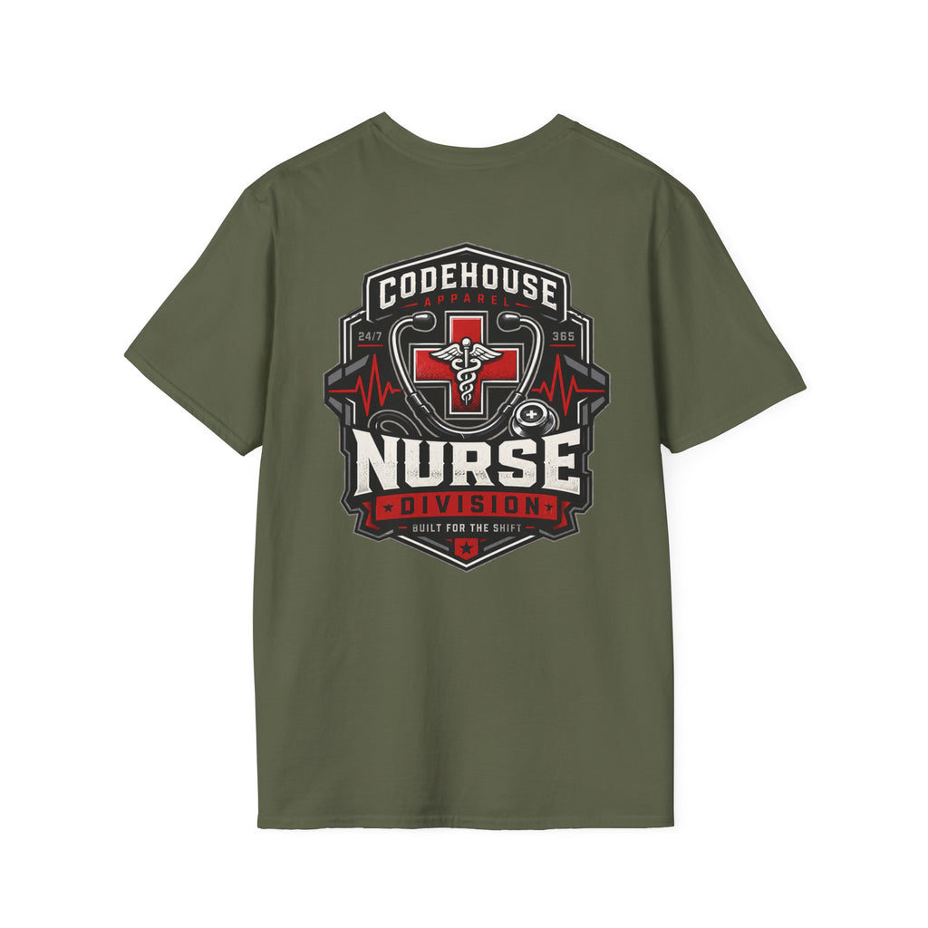 Nurse Division Tactical Graphic Tee – Built for the Shift