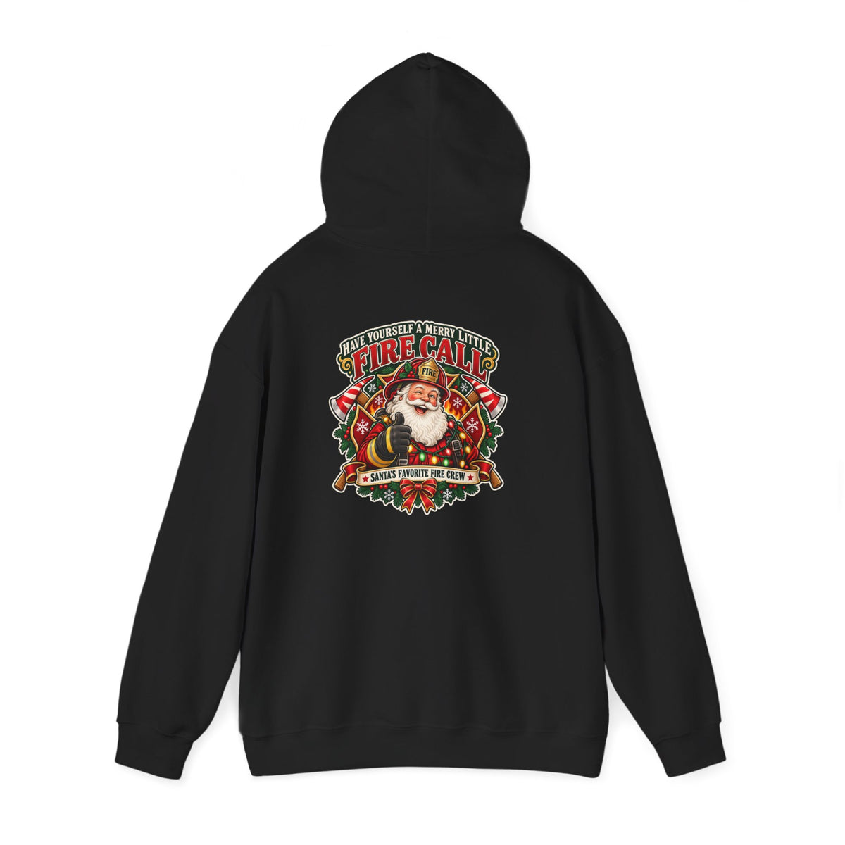 Christmas Firefighter Santa favorite fire crew hoodie