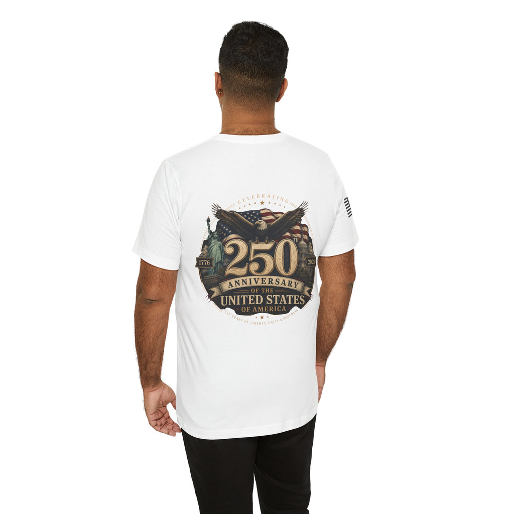 250th Anniversary USA T‑Shirt — American Eagle & Flag Commemorative Tee