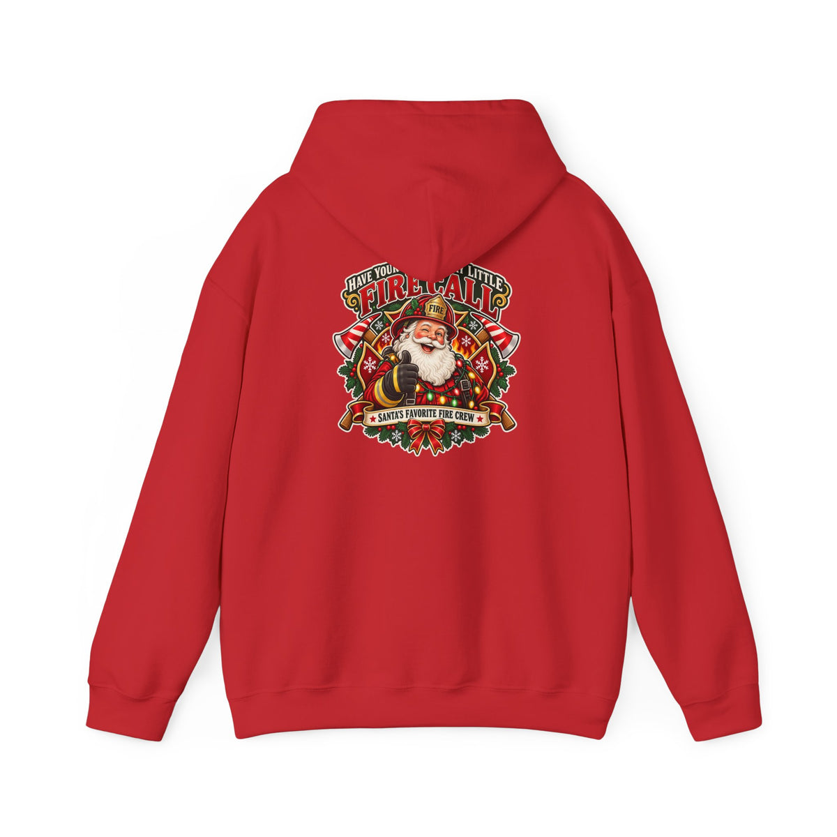 Christmas Firefighter Santa favorite fire crew hoodie