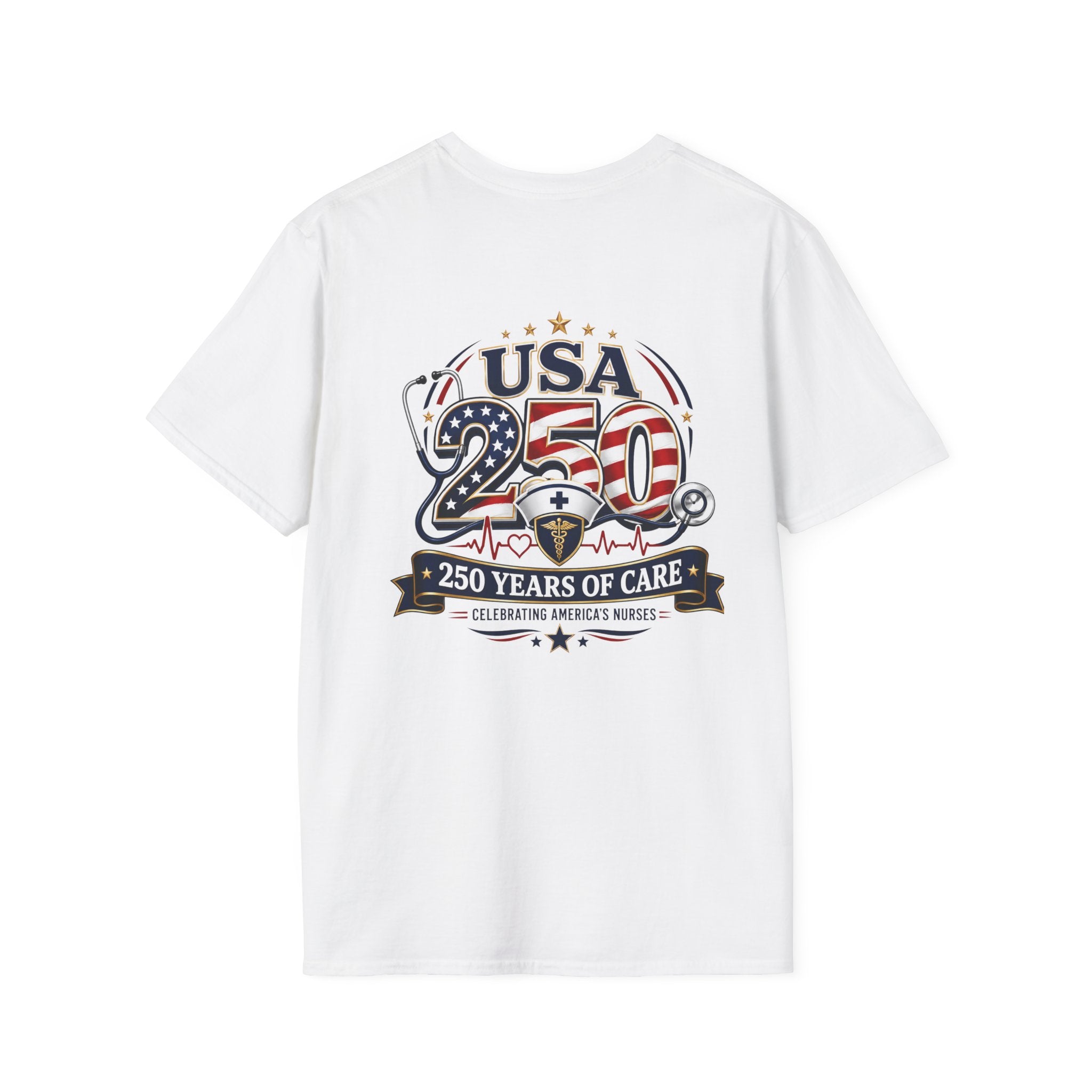 USA 250 Years of Care Nurse Shirt – Patriotic America’s Nurses 250th Anniversary Graphic Tee