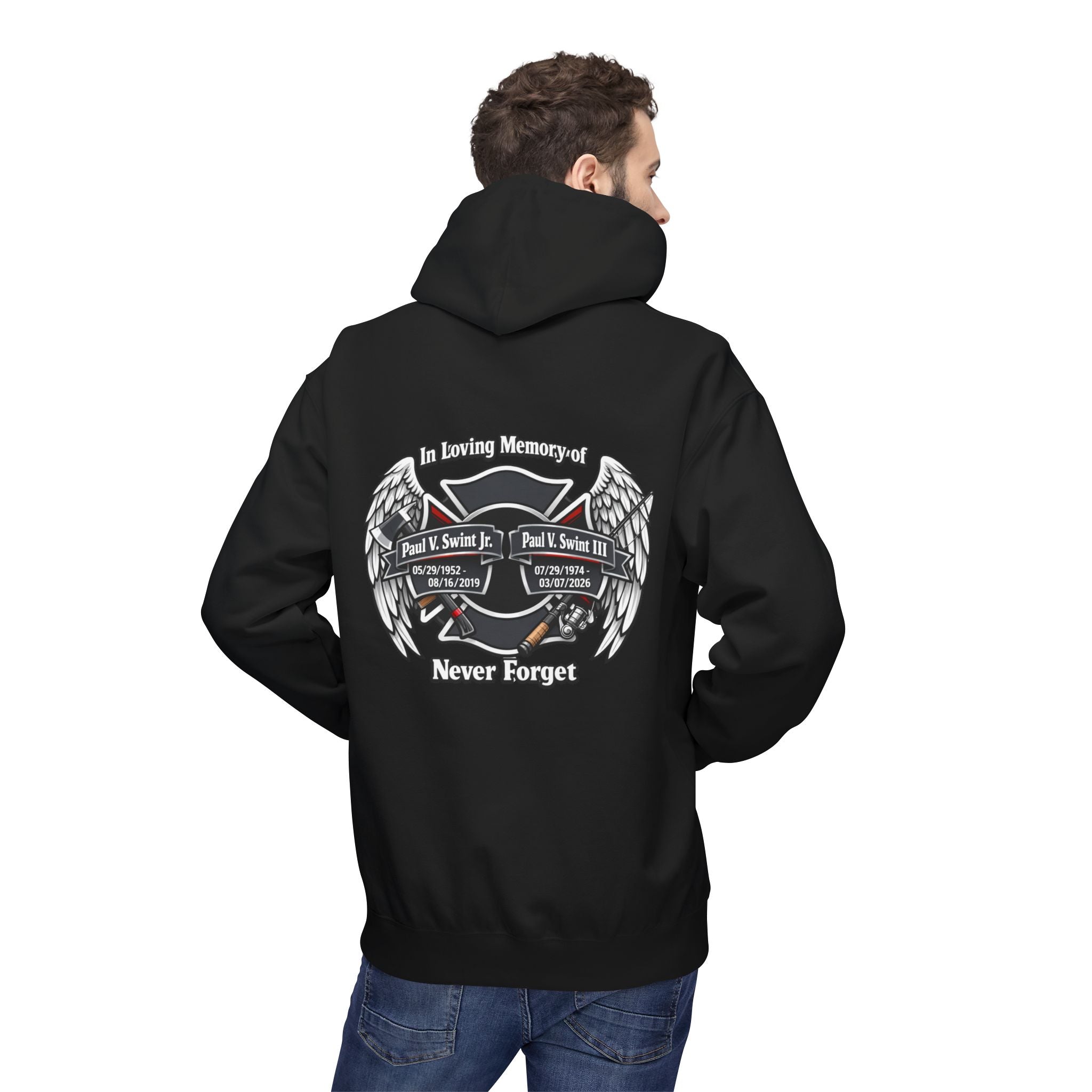 Memorial 'Never Forget' Hoodie — In Loving Memory Tribute Sweatshirt