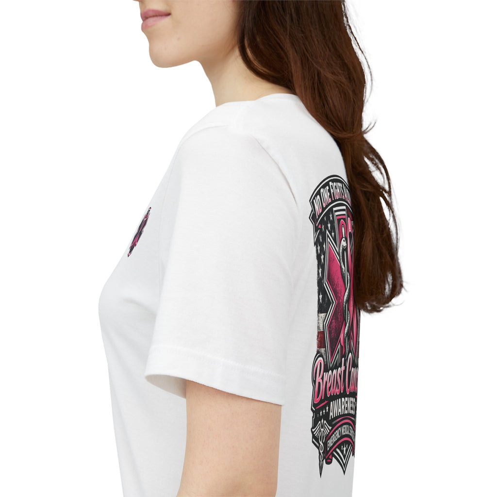 No One Fights Alone – Breast Cancer Awareness EMS T-Shirt