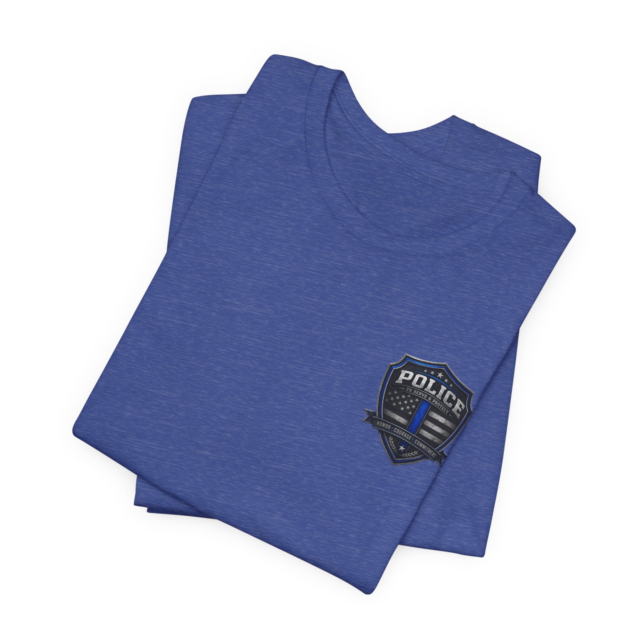Serve With Honor Police T‑Shirt — Tactical Response Badge Tee