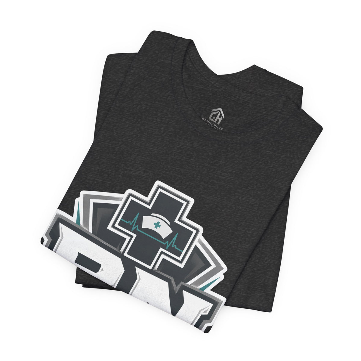 RN Nurse Logo T‑Shirt — Care Under Pressure Crew Tee