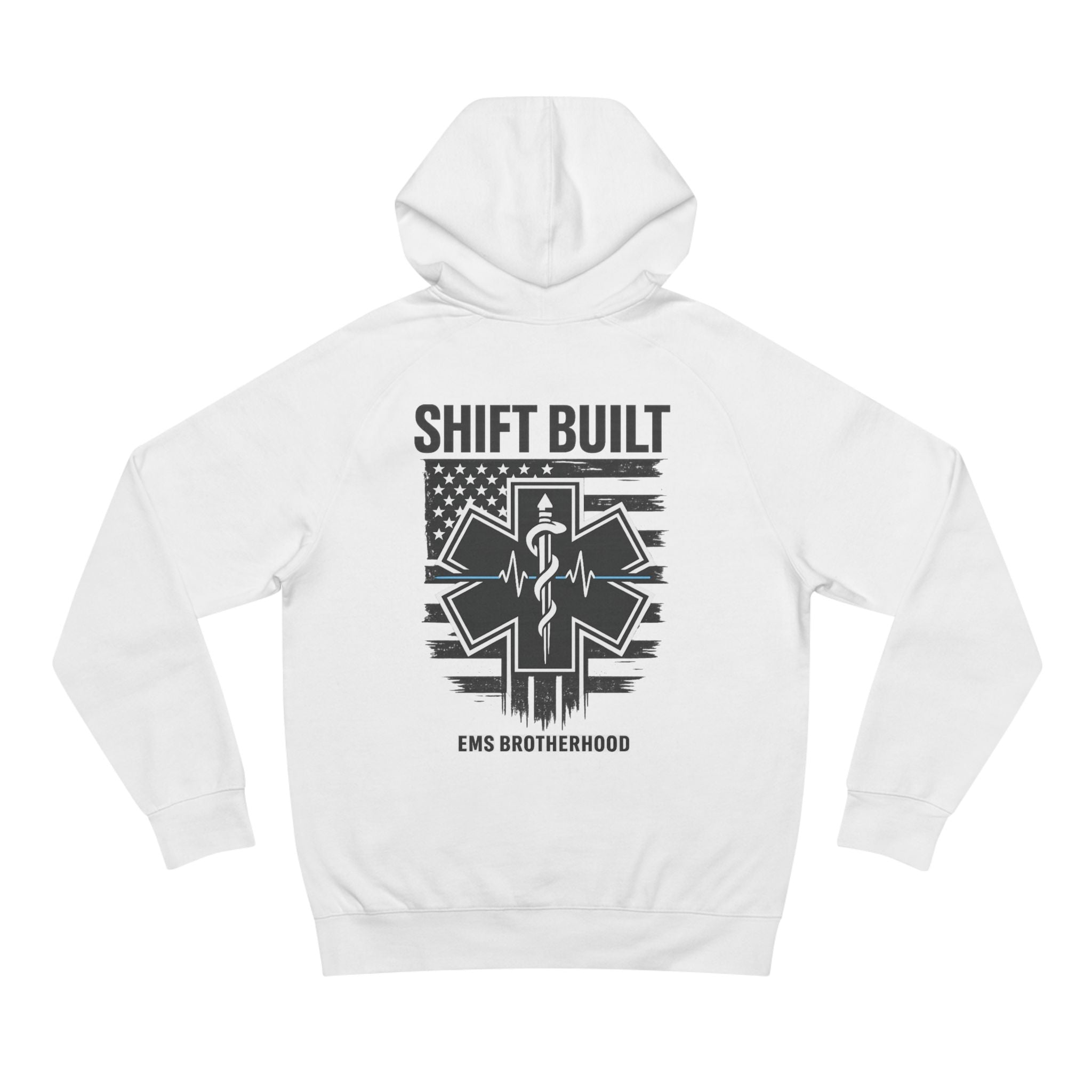 Shift Built EMS Brotherhood Hoodie | Paramedic Star of Life, American Flag
