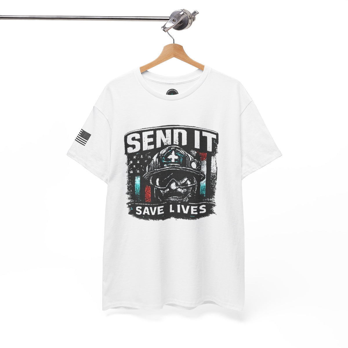 Send It Save Lives T‑Shirt — EMS/Paramedic Rescue Helmet Tee