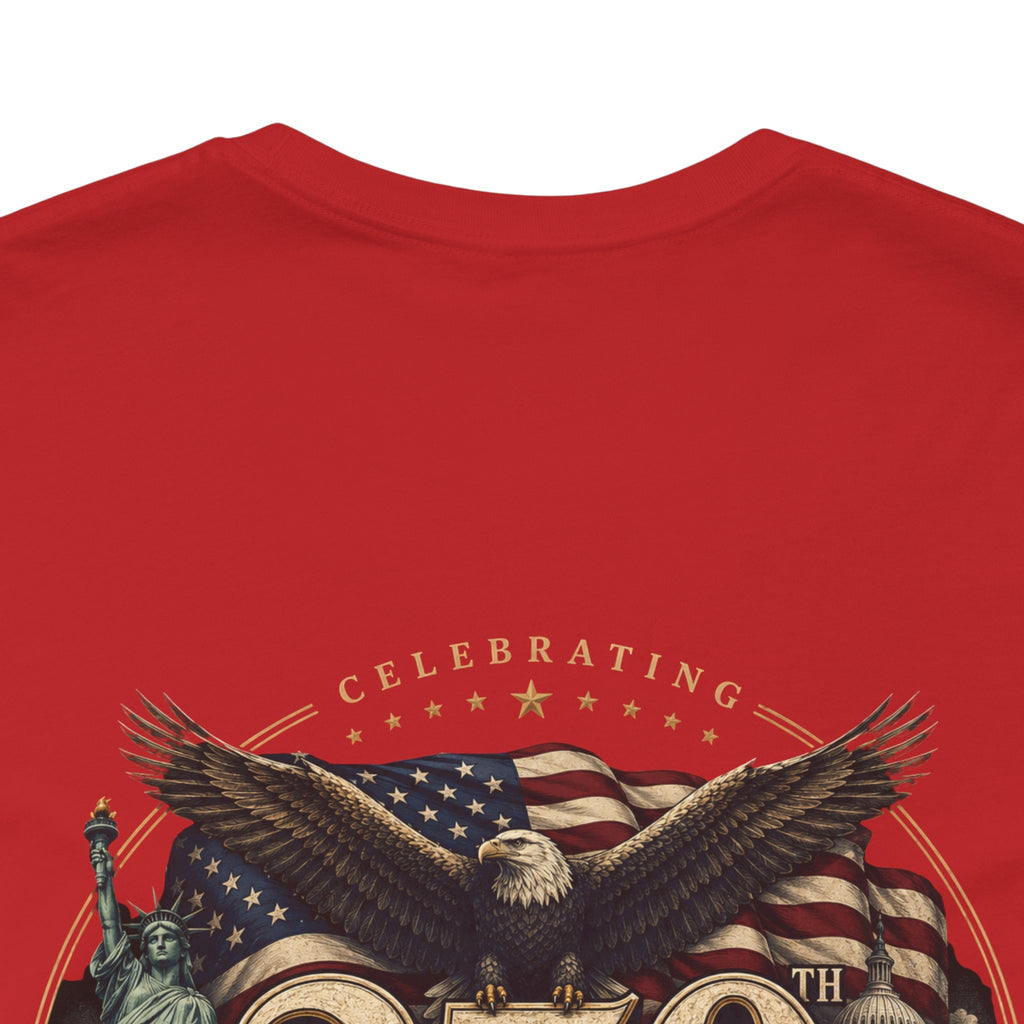 250th Anniversary USA T‑Shirt — American Eagle & Flag Commemorative Tee