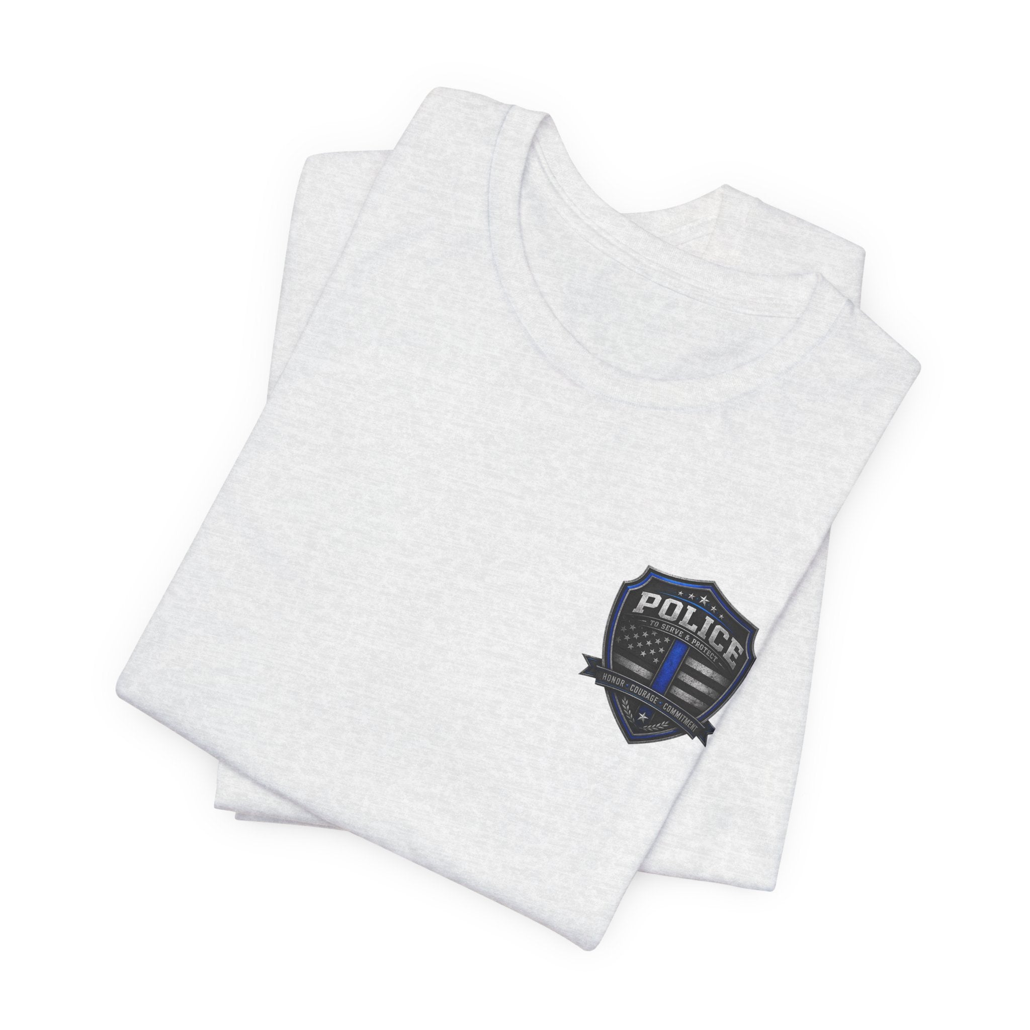 Serve With Honor Police T‑Shirt — Tactical Response Badge Tee