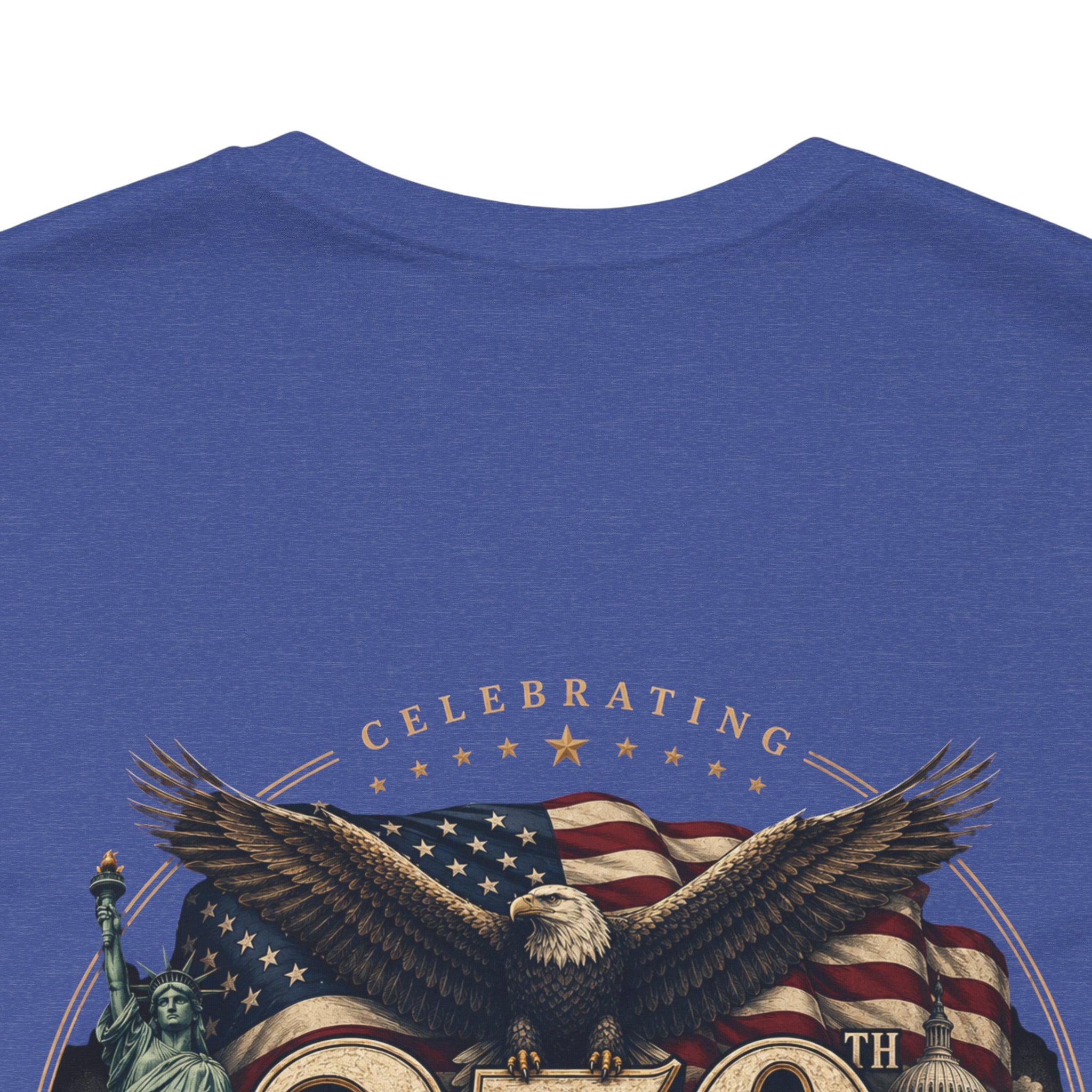 250th Anniversary USA T‑Shirt — American Eagle & Flag Commemorative Tee