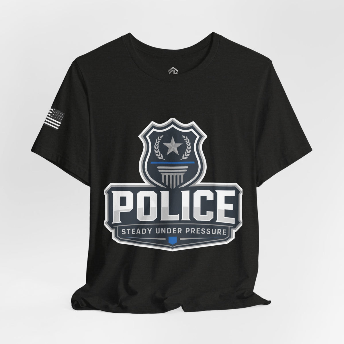 Steady Under Pressure Police Badge Tee