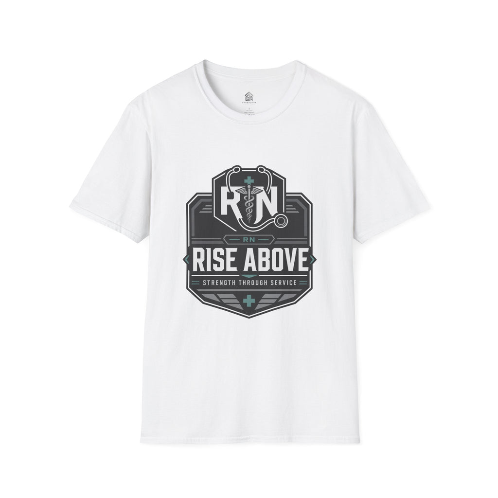 Rise Above RN Stethoscope Tee