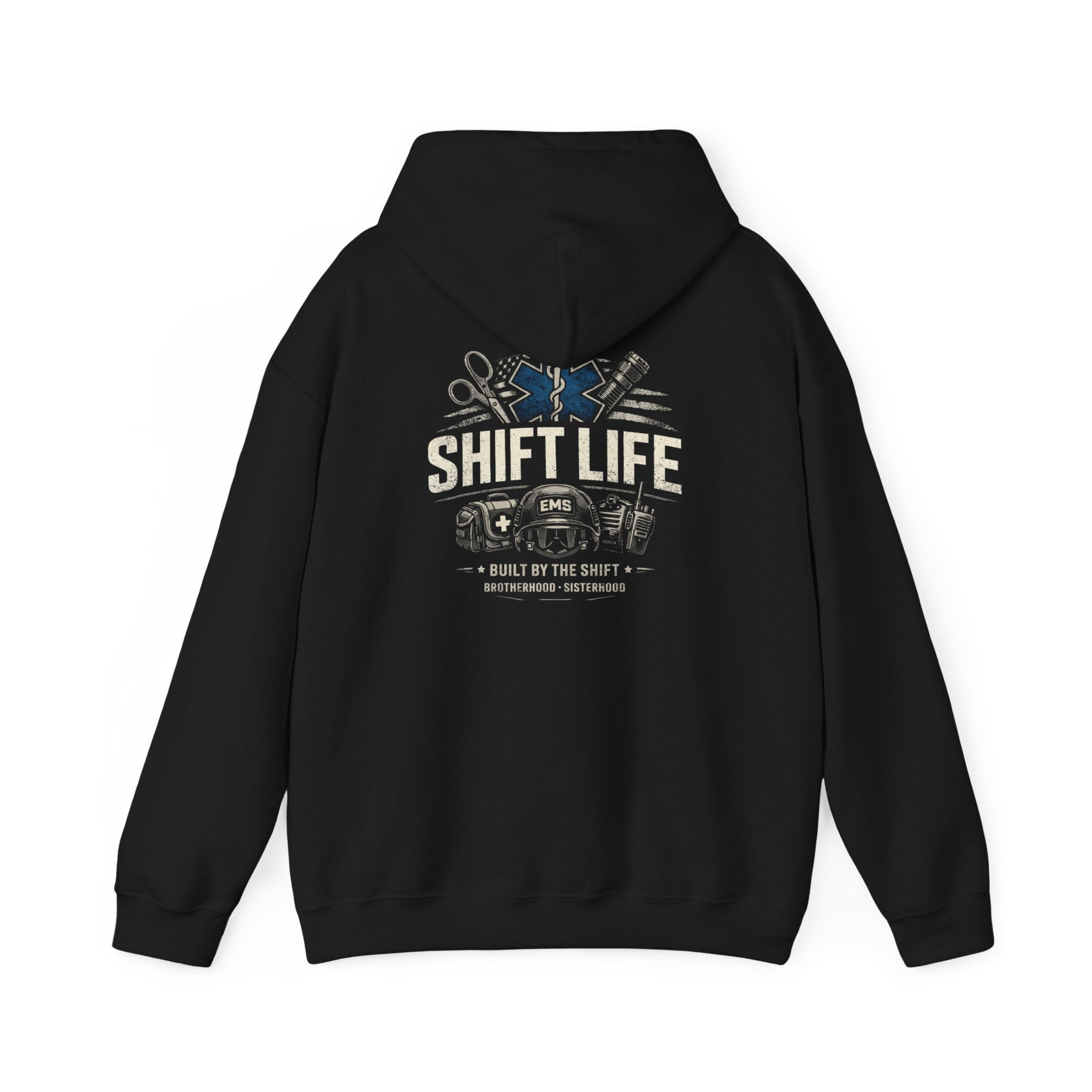 Shift Life EMS Paramedic Hoodie | Ambulance Rescue Emblem