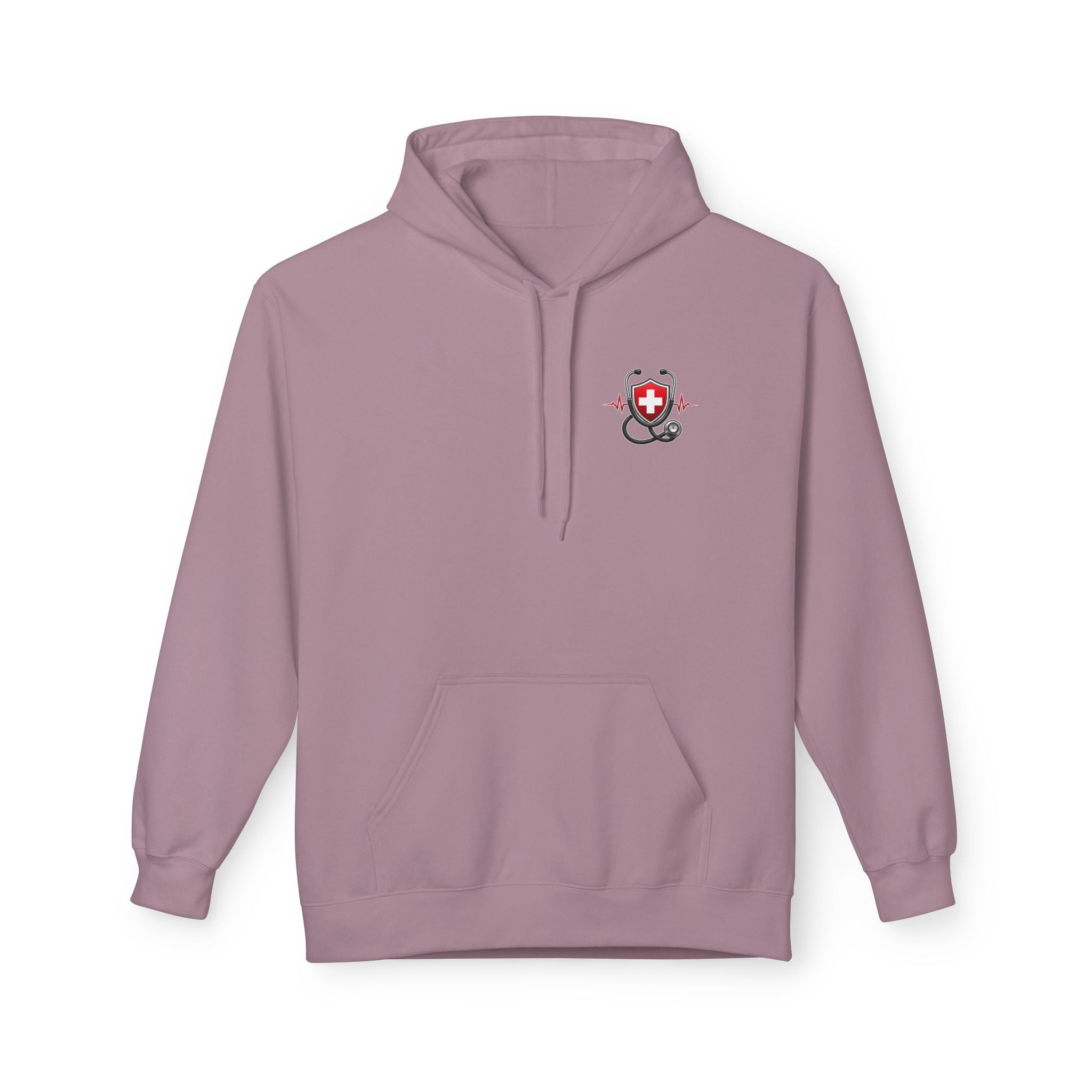ER Nurse Hoodie - "Present in Chaos, Fueled by Caffeine & Compassion" Medical Staff Pullover