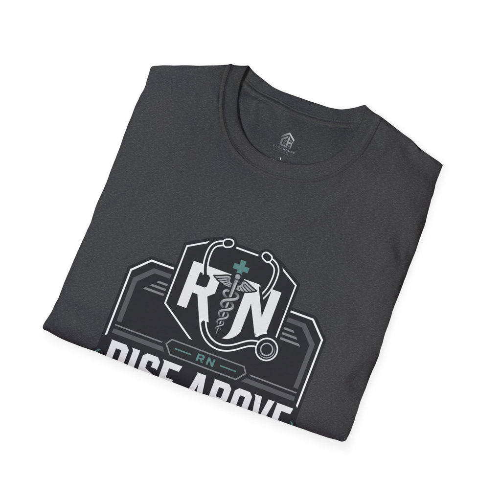 Rise Above RN Stethoscope Tee
