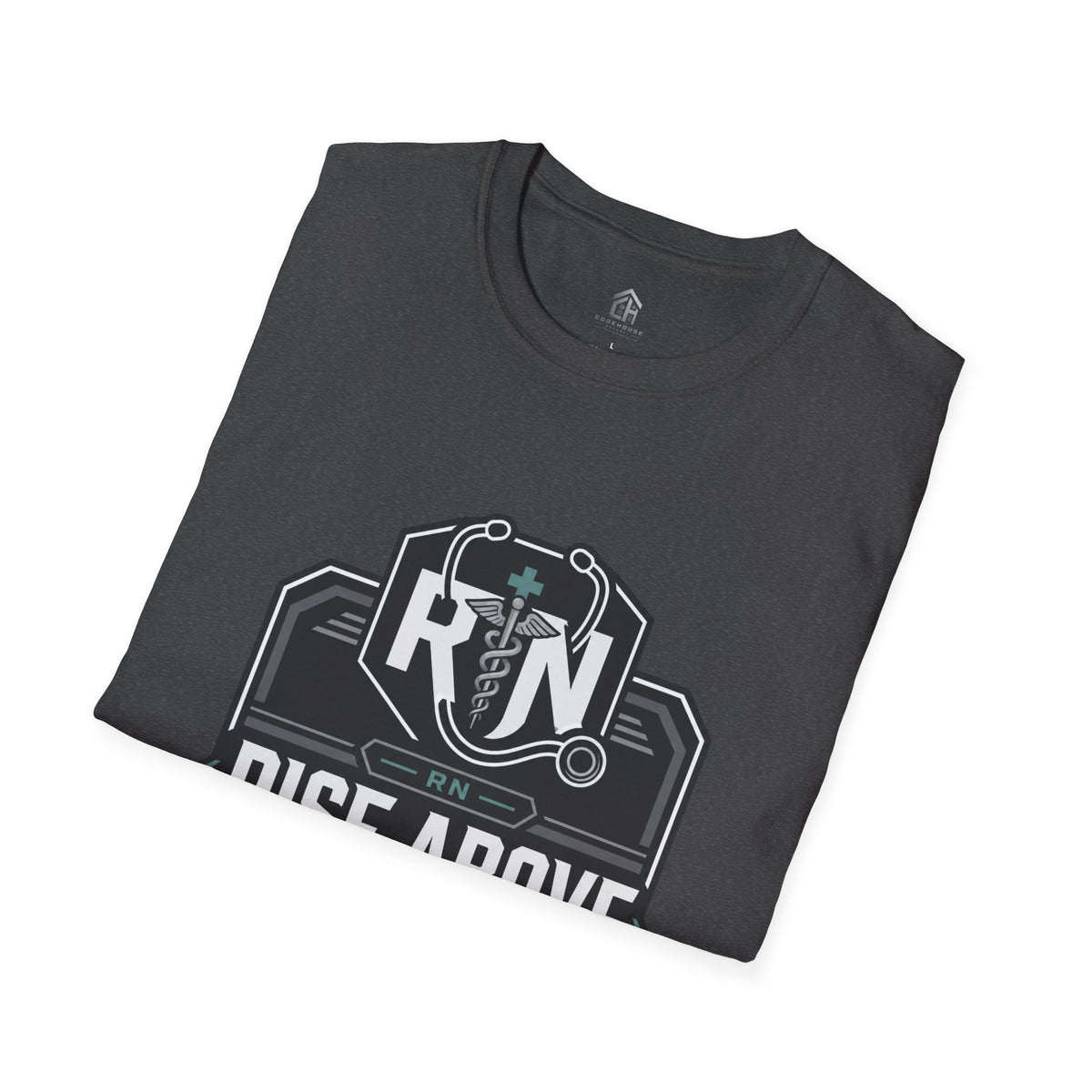 Rise Above RN Stethoscope Tee