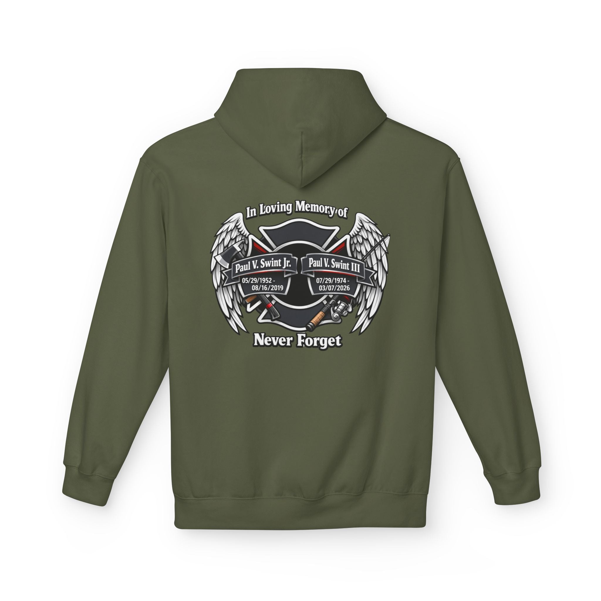 Memorial 'Never Forget' Hoodie — In Loving Memory Tribute Sweatshirt