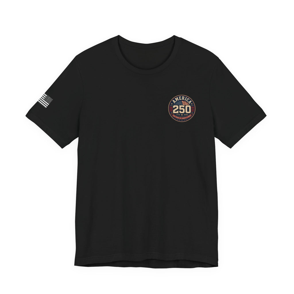 250th Anniversary USA T‑Shirt — American Eagle & Flag Commemorative Tee