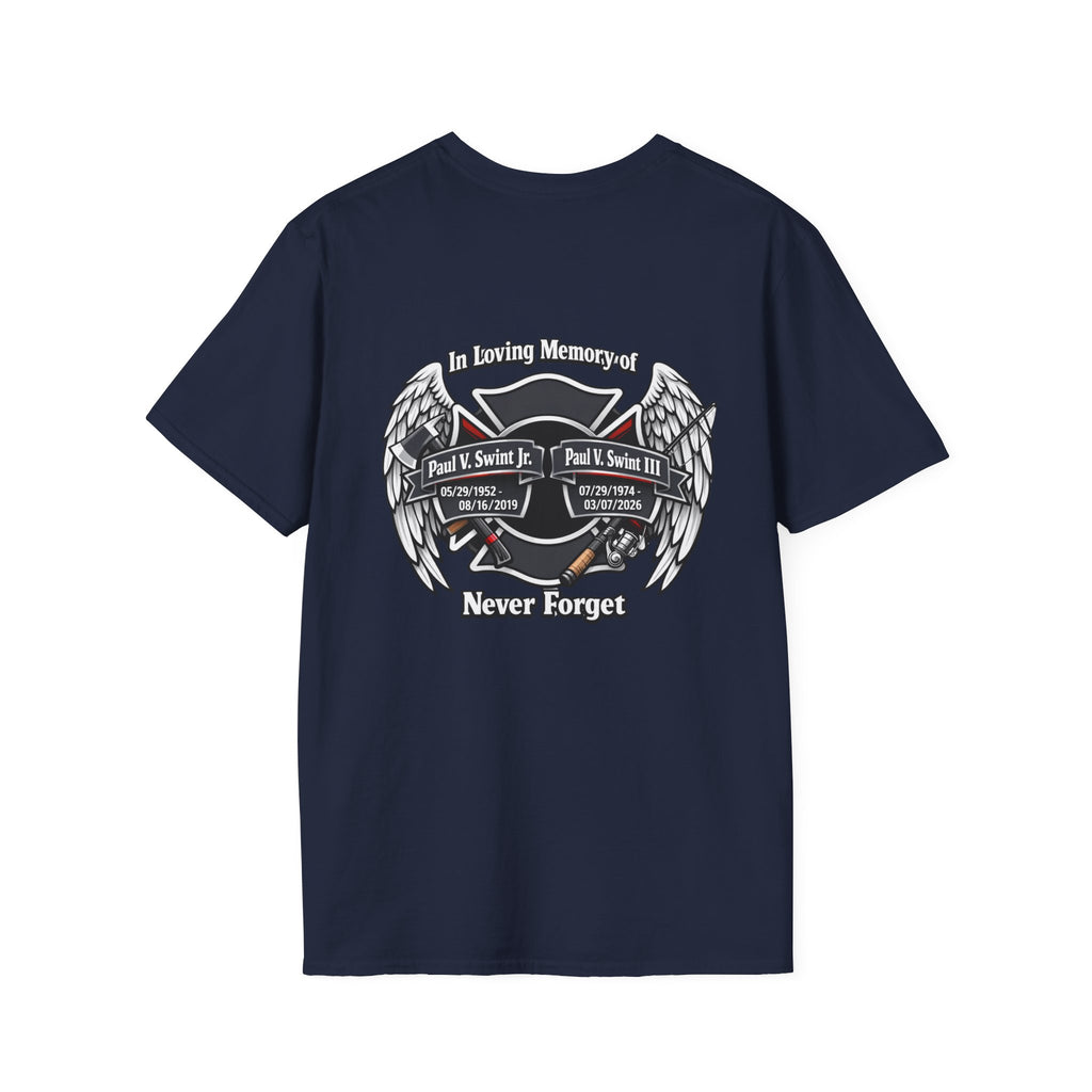 Memorial Wings T-Shirt — 'In Loving Memory / Never Forget' Tribute Tee