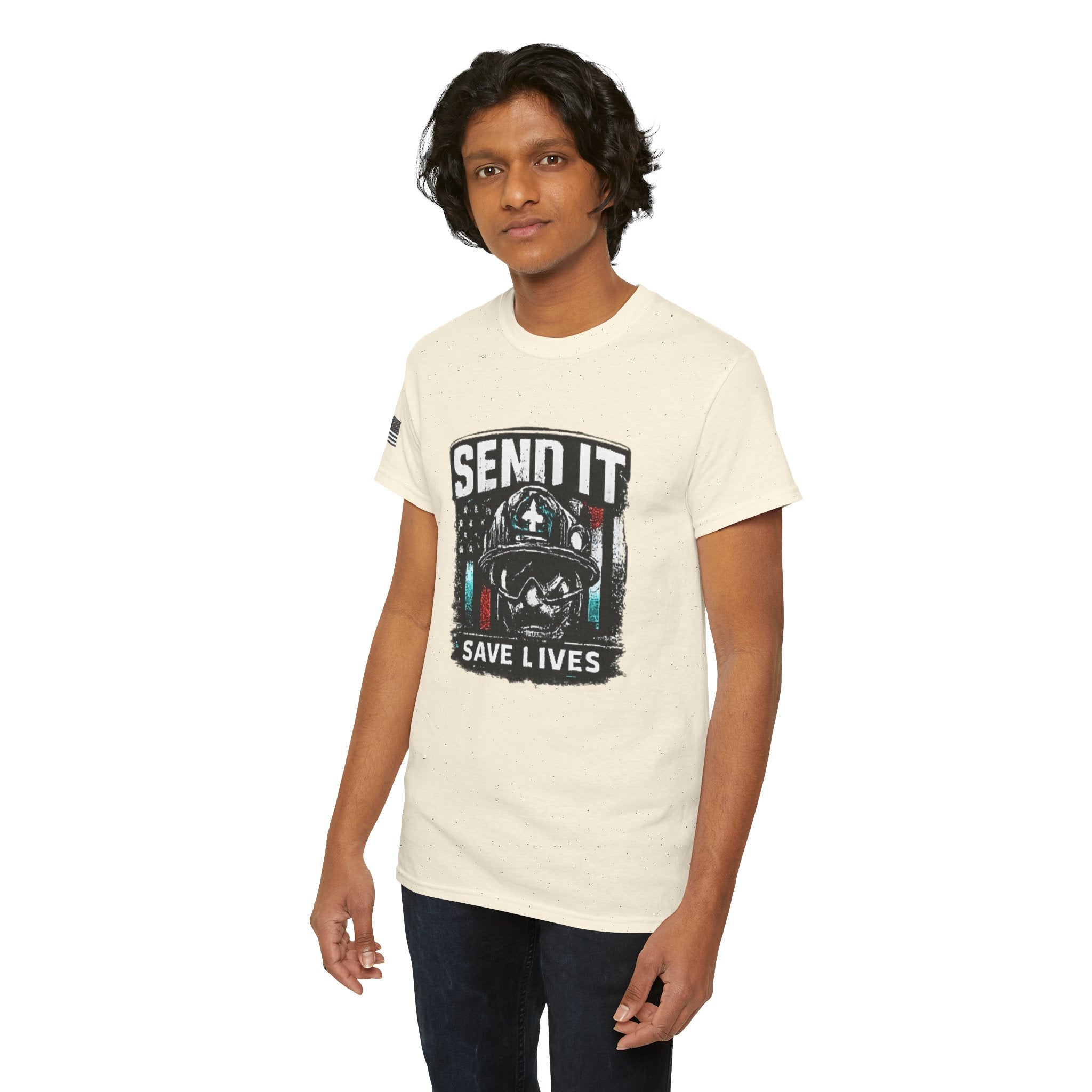 Send It Save Lives T‑Shirt — EMS/Paramedic Rescue Helmet Tee