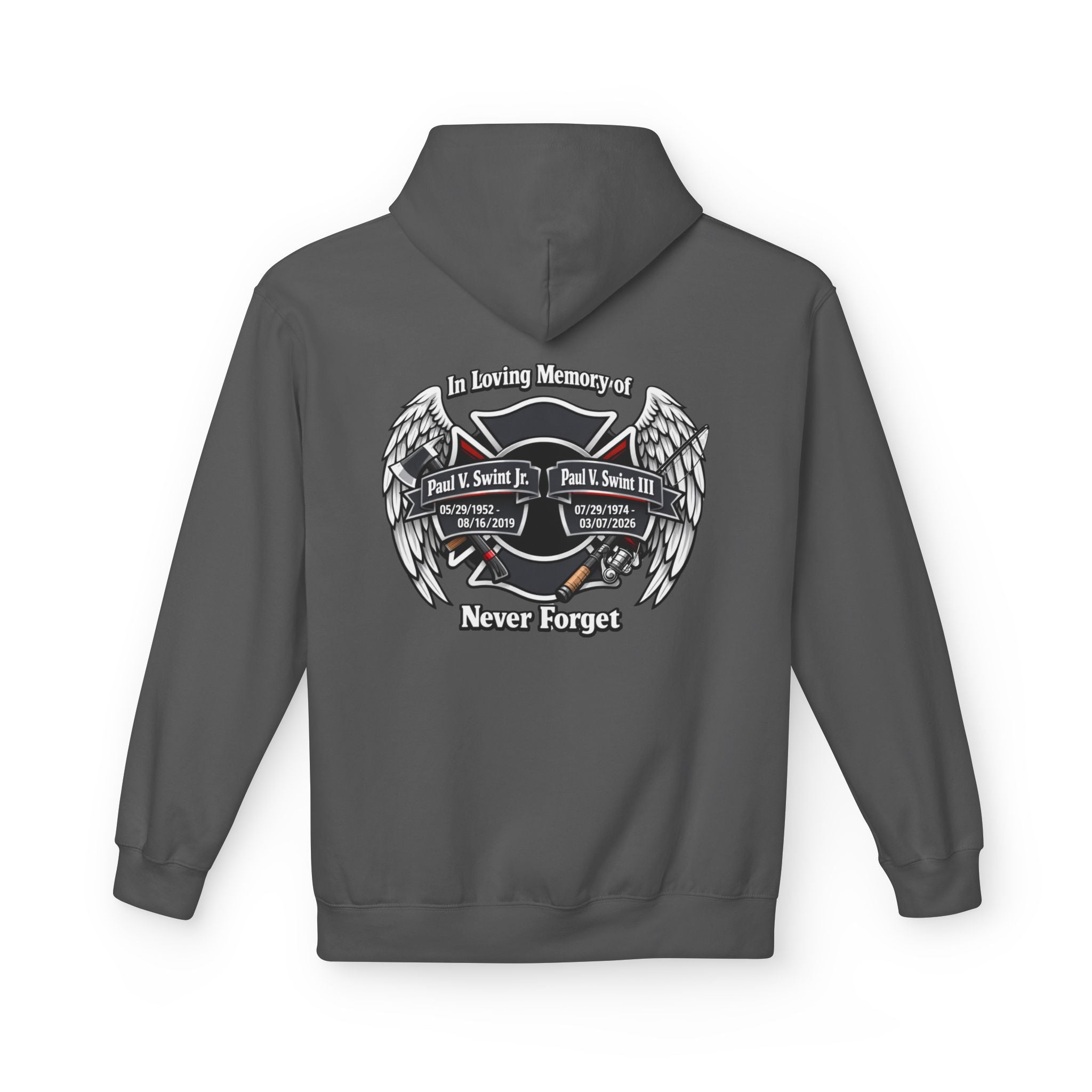 Memorial 'Never Forget' Hoodie — In Loving Memory Tribute Sweatshirt