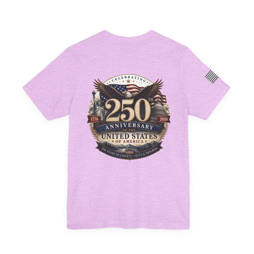 250th Anniversary United States T-Shirt — Patriotic Eagle American Flag Tee