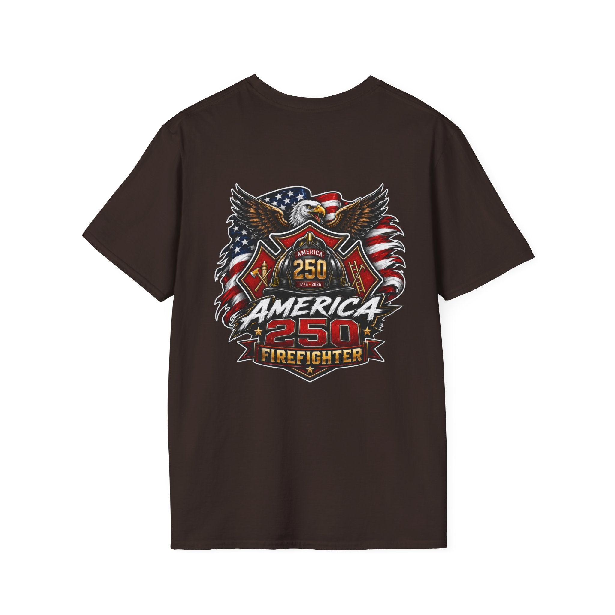 America 250 Firefighter Patriotic Graphic Tee