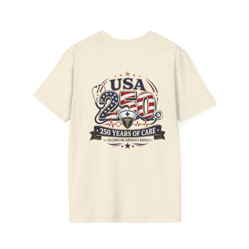 USA 250 Years of Care Nurse Shirt – Patriotic America’s Nurses 250th Anniversary Graphic Tee