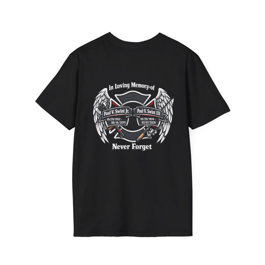 Memorial Wings T-Shirt — 'In Loving Memory / Never Forget' Tribute Tee