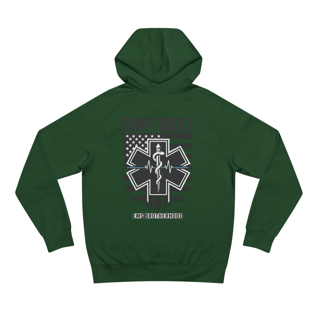 Shift Built EMS Brotherhood Hoodie | Paramedic Star of Life, American Flag