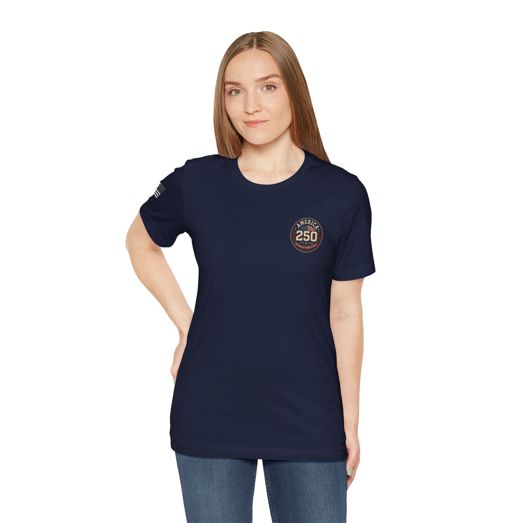 250th Anniversary USA T‑Shirt — American Eagle & Flag Commemorative Tee