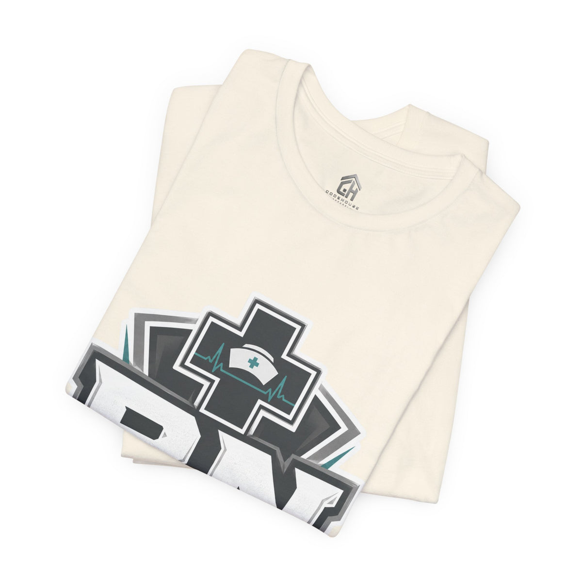 RN Nurse Logo T‑Shirt — Care Under Pressure Crew Tee