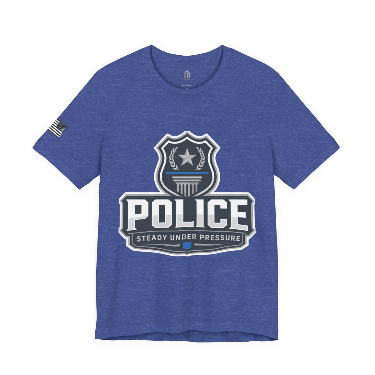 Steady Under Pressure Police Badge Tee