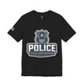 Police Shield T-Shirt — "Steady Under Pressure" Thin Blue Line Tribute