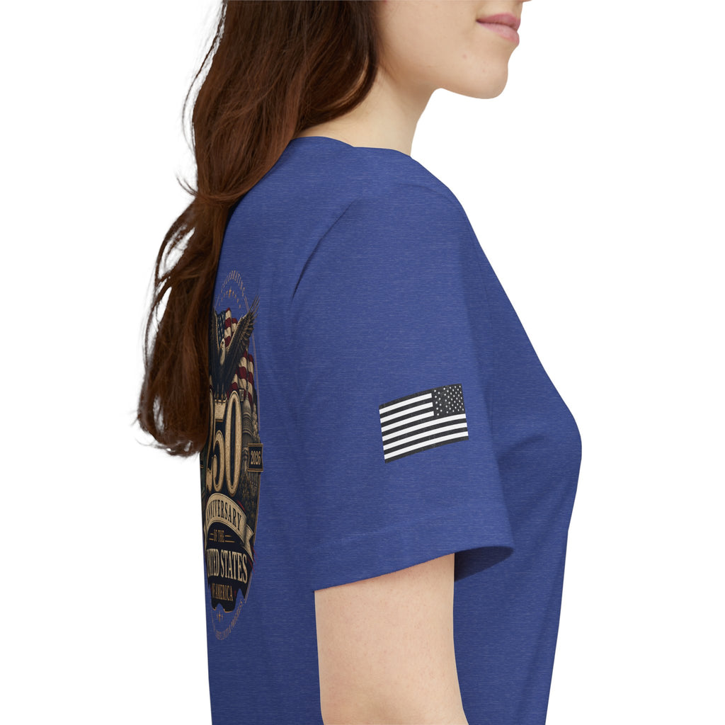 250th Anniversary USA T‑Shirt — American Eagle & Flag Commemorative Tee
