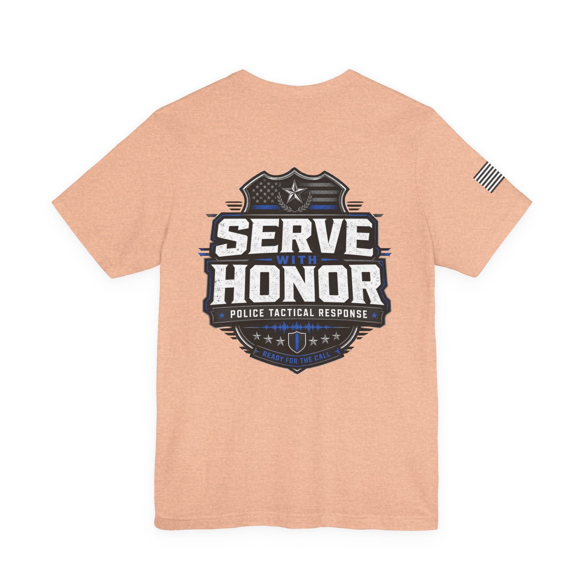 Serve With Honor Police T‑Shirt — Tactical Response Badge Tee