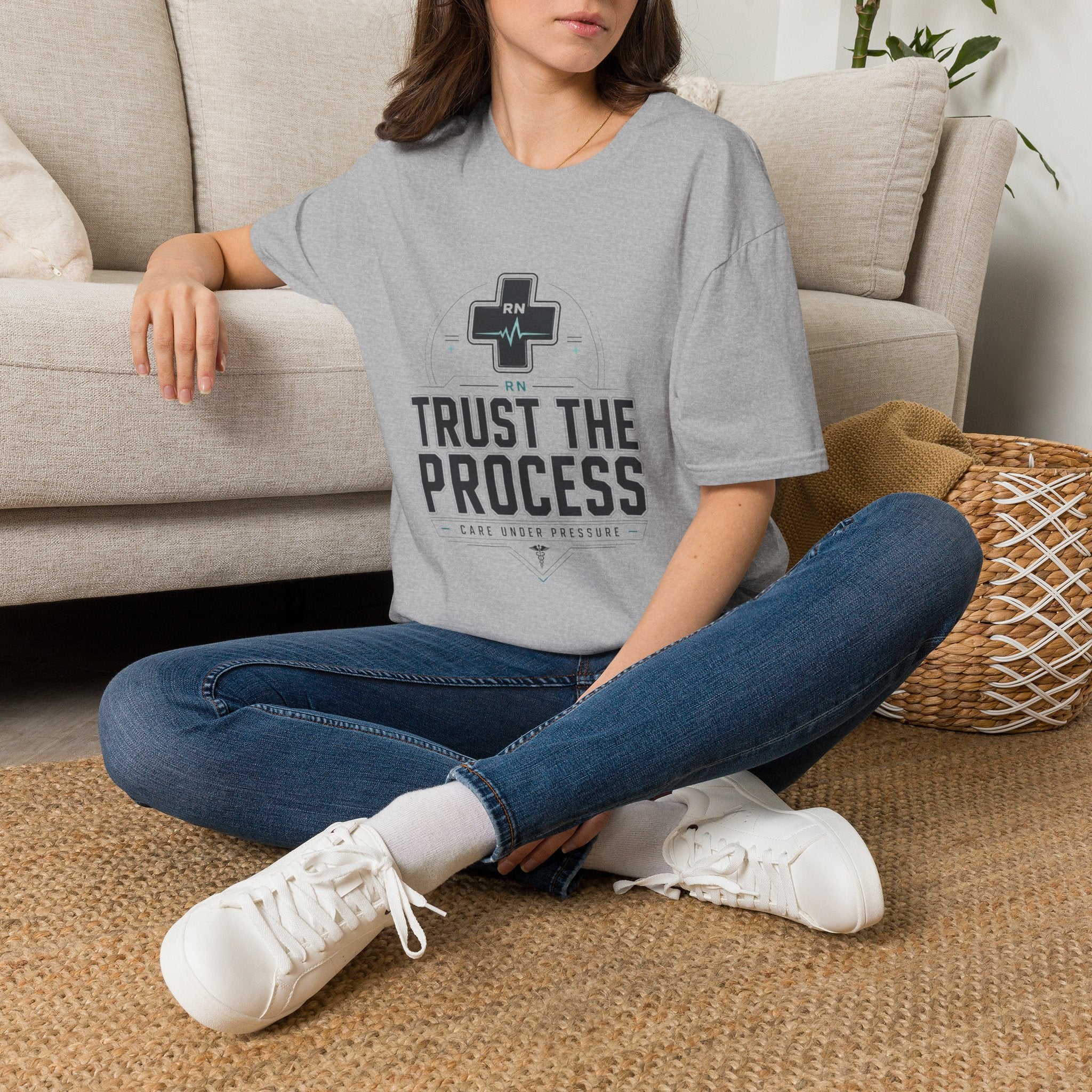 RN 'Trust the Process' T-Shirt — Registered Nurse Inspirational Tee