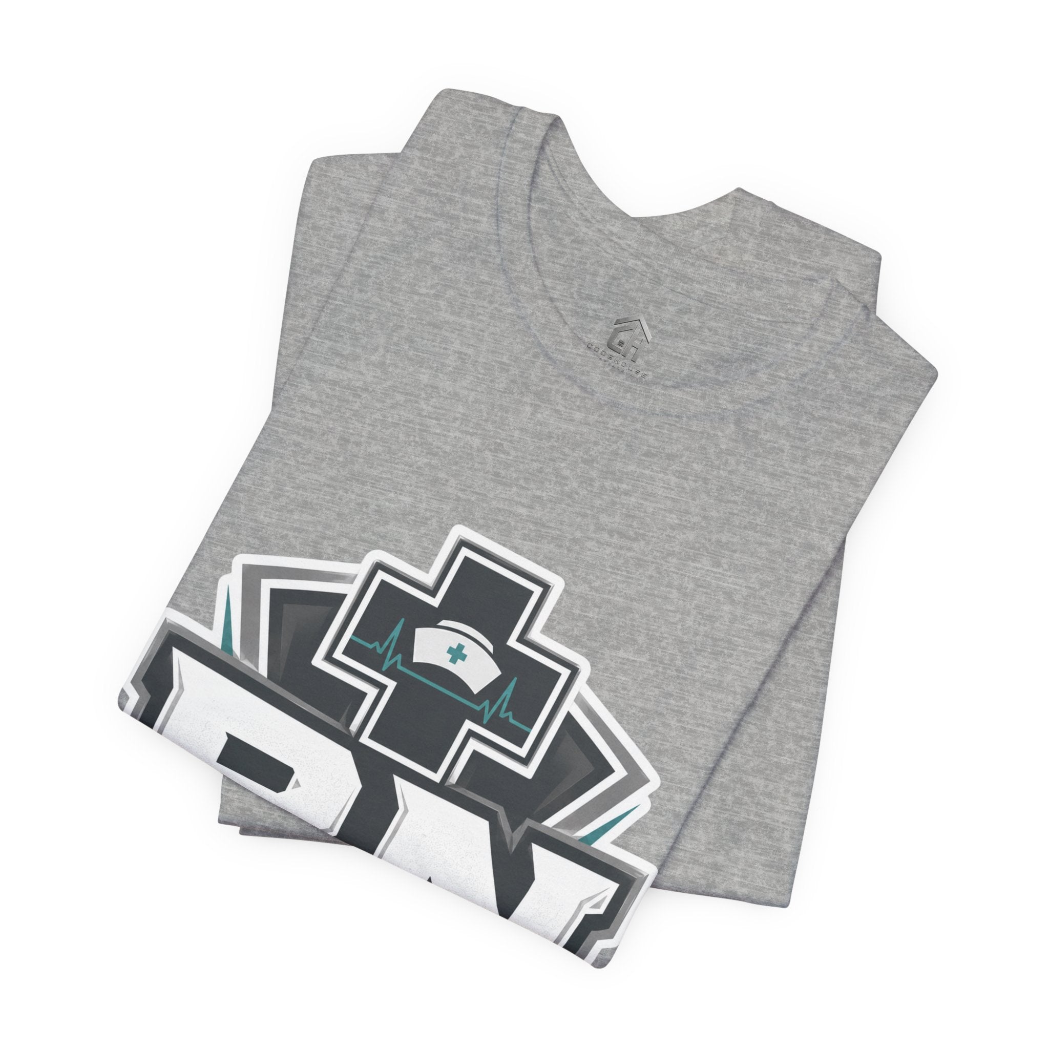 RN Nurse Logo T‑Shirt — Care Under Pressure Crew Tee