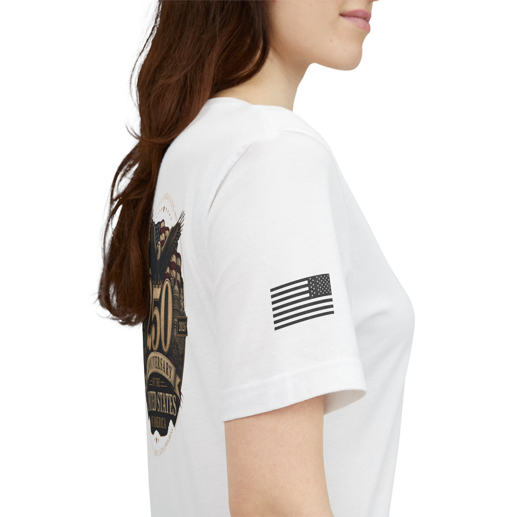 250th Anniversary USA T‑Shirt — American Eagle & Flag Commemorative Tee