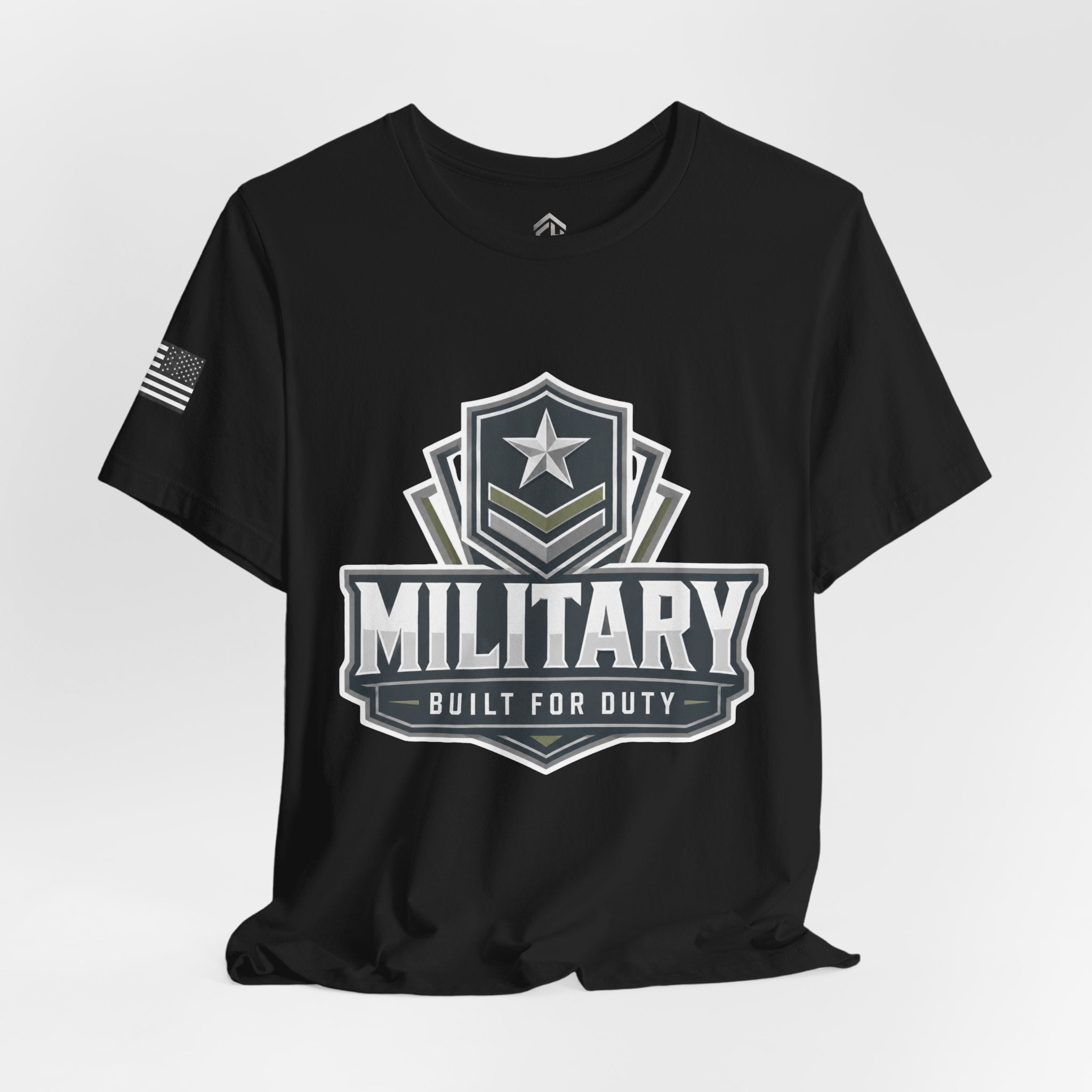 Military Built for Duty Graphic Tee — Patriotic Veteran T‑Shirt
