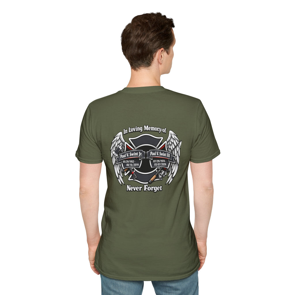Memorial Wings T-Shirt — 'In Loving Memory / Never Forget' Tribute Tee