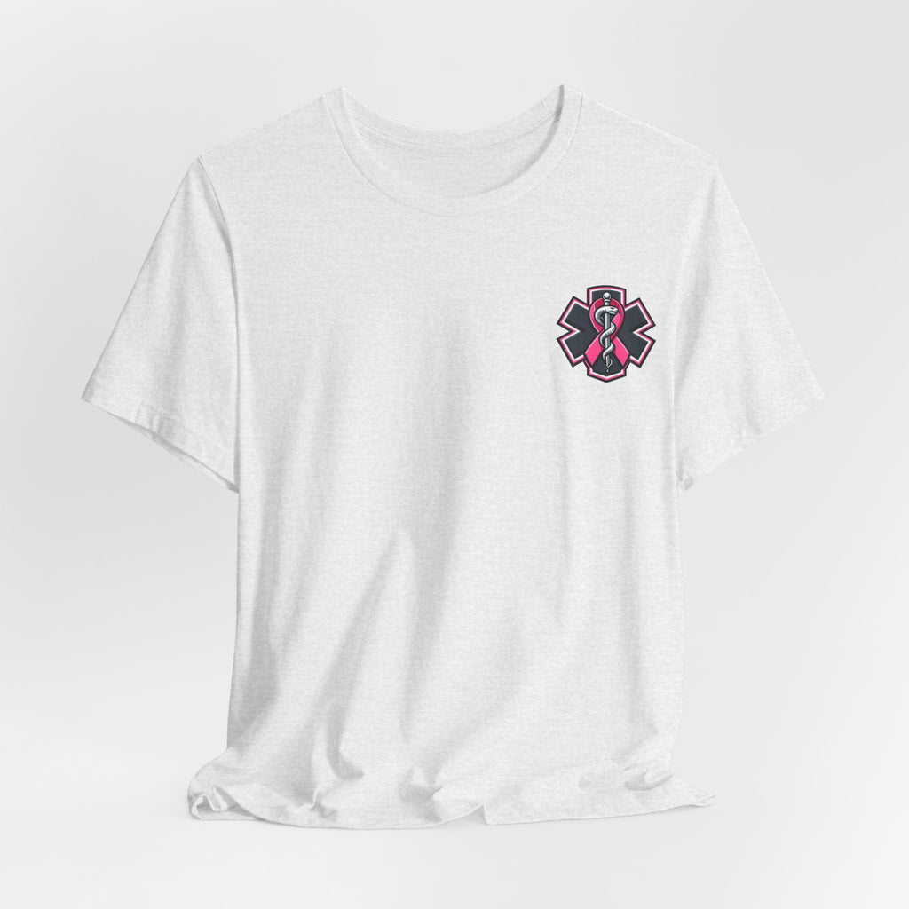 No One Fights Alone – Breast Cancer Awareness EMS T-Shirt