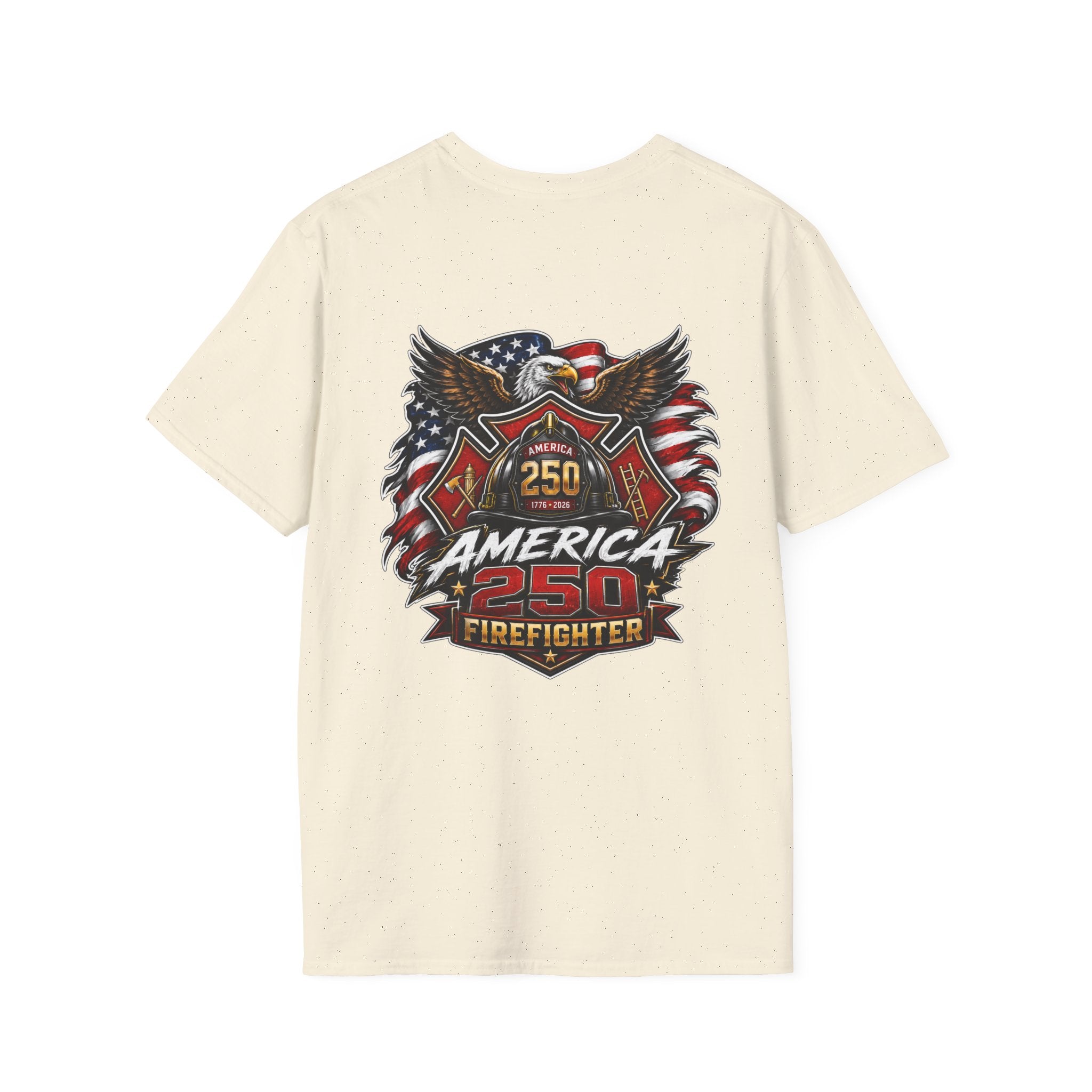 America 250 Firefighter Patriotic Graphic Tee