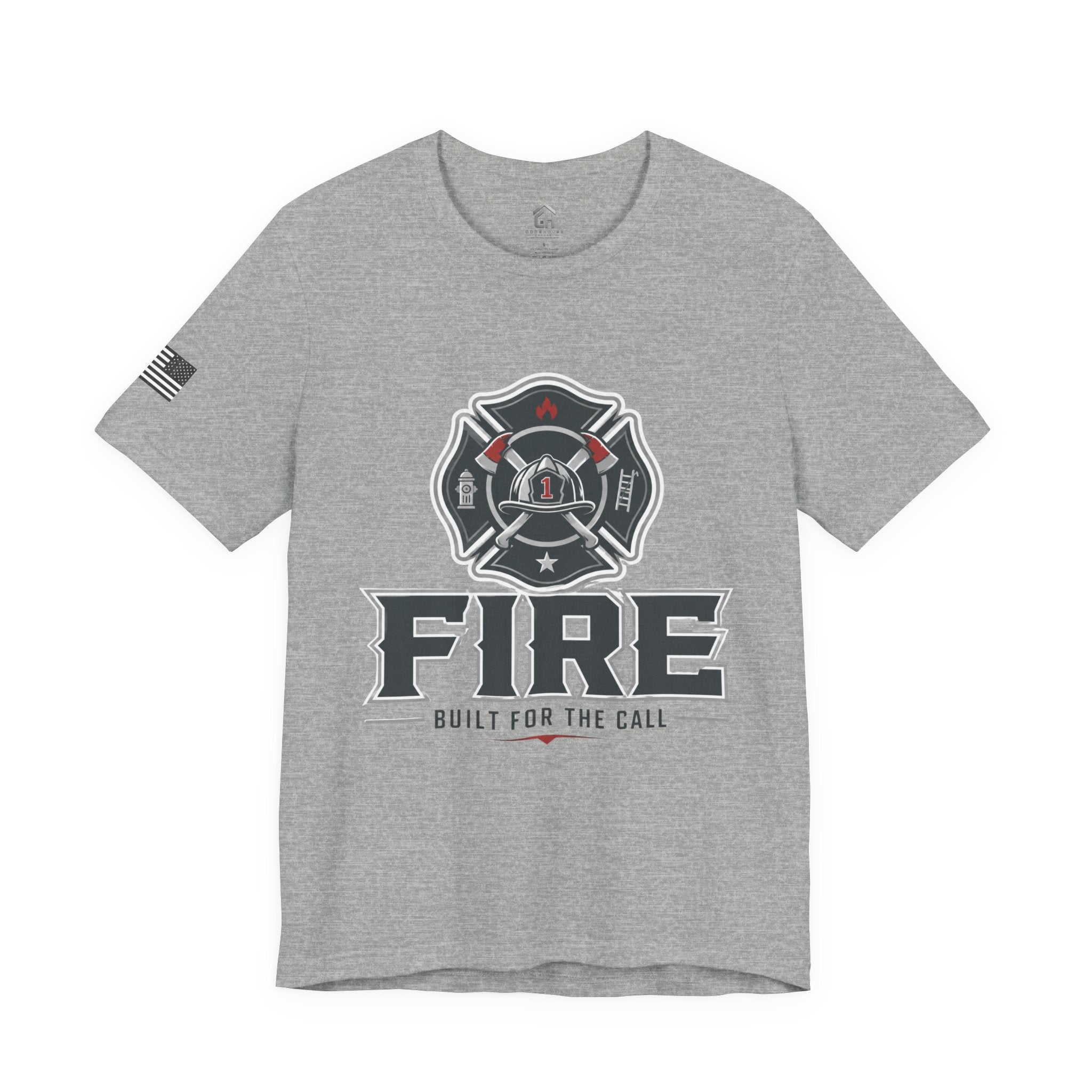 Firefighter T‑Shirt - "FIRE: Built for the Call" Graphic Tee