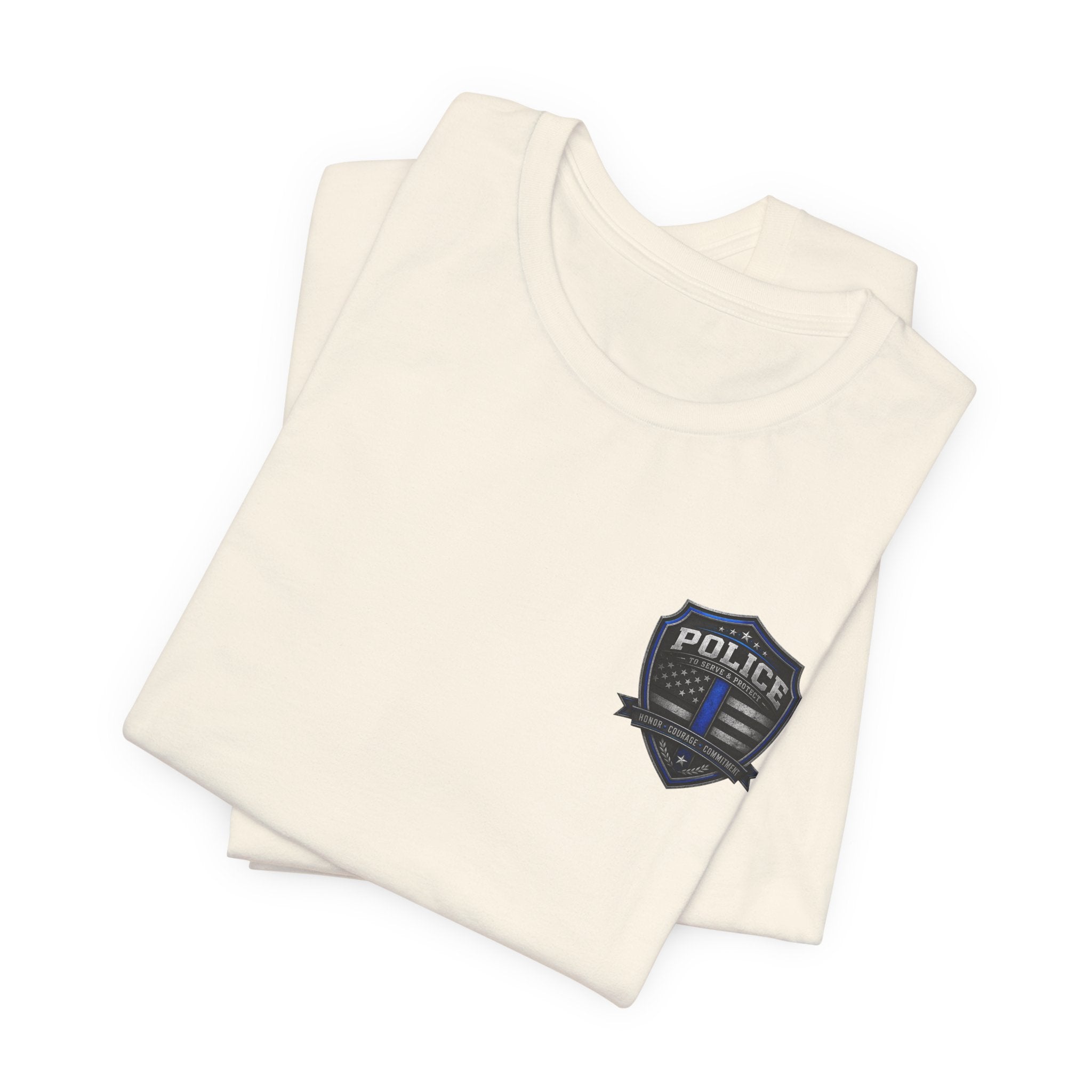 Serve With Honor Police T‑Shirt — Tactical Response Badge Tee