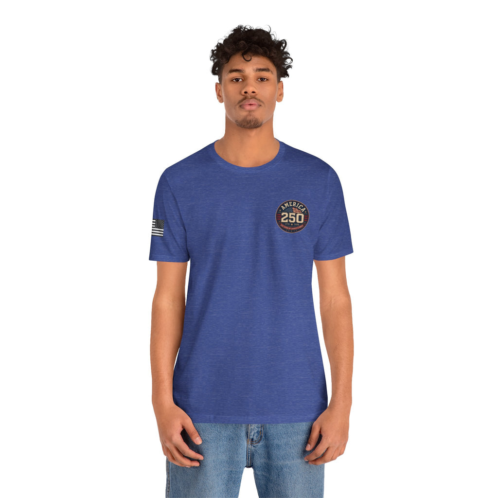 250th Anniversary USA T‑Shirt — American Eagle & Flag Commemorative Tee