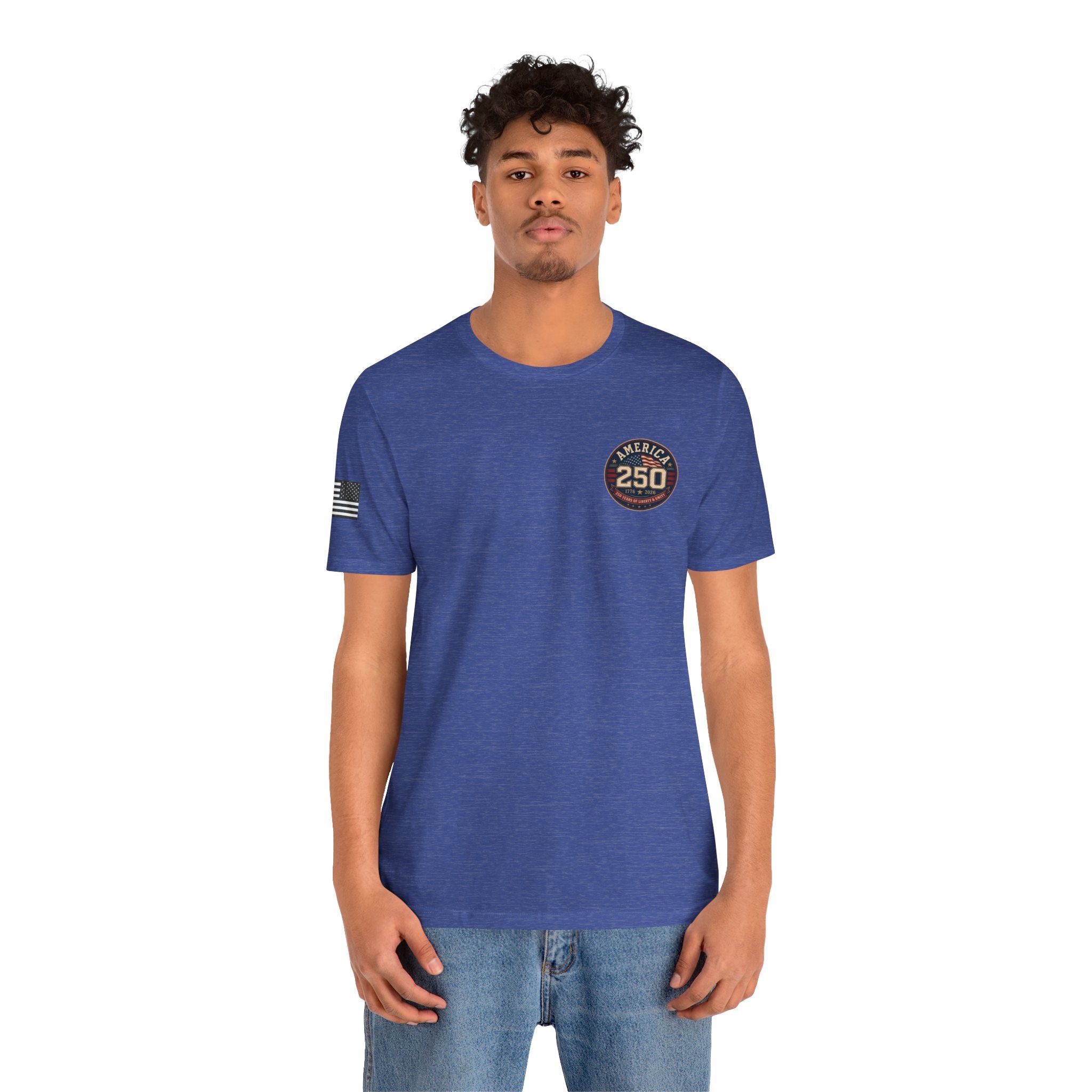 250th Anniversary USA T‑Shirt — American Eagle & Flag Commemorative Tee