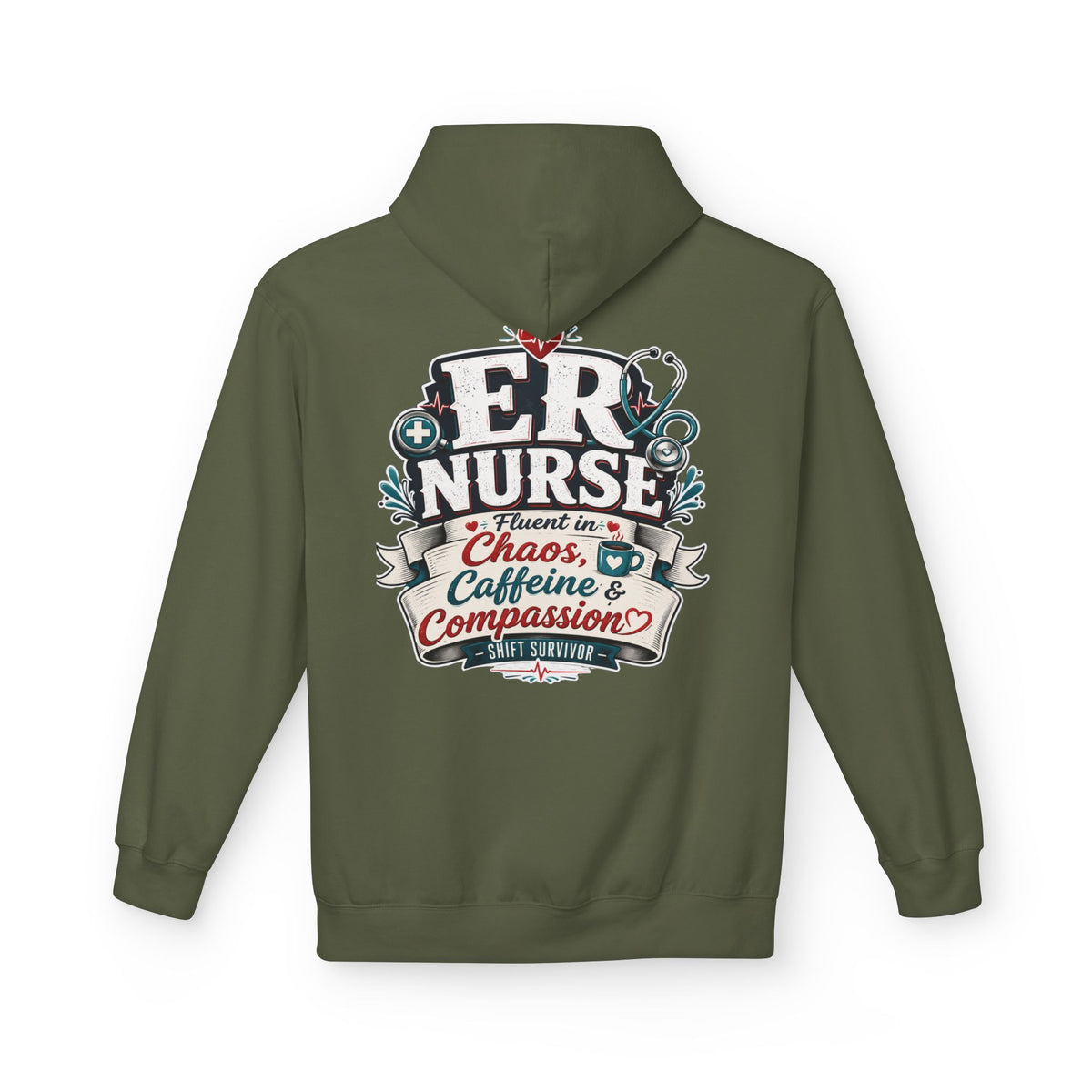 Present in Chaos ER Nurse Hoodie